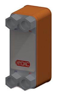 Паяный теплообменник HYDAC HEX S400-40